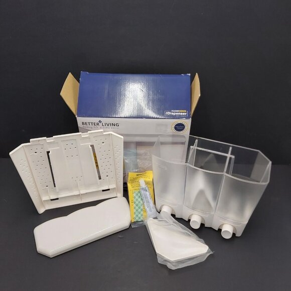 Better Living Clear Choice Shower Dispenser Organizer Shampoo Conditioner Soap - Picture 11 of 15